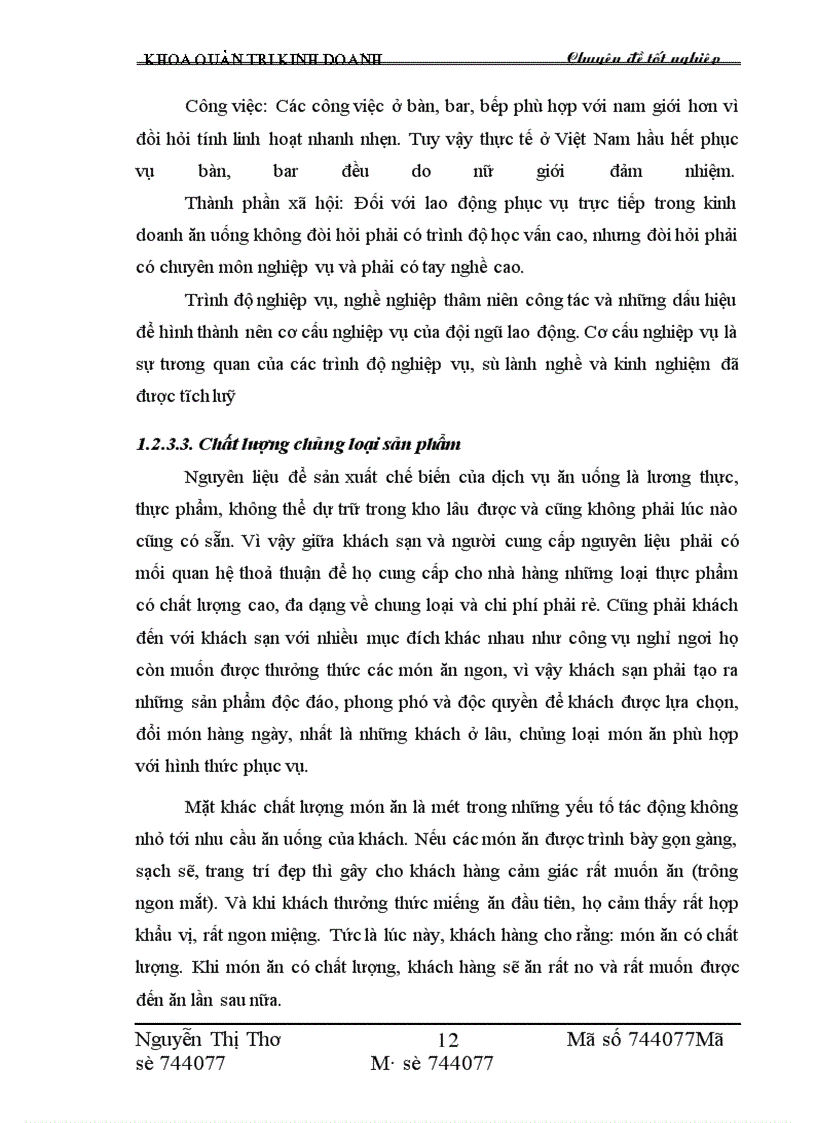 image for page Một số giải pháp nâng cao hiệu quả kinh doanh dịch vụ ăn uống tại khách sạn Thắng Lợi