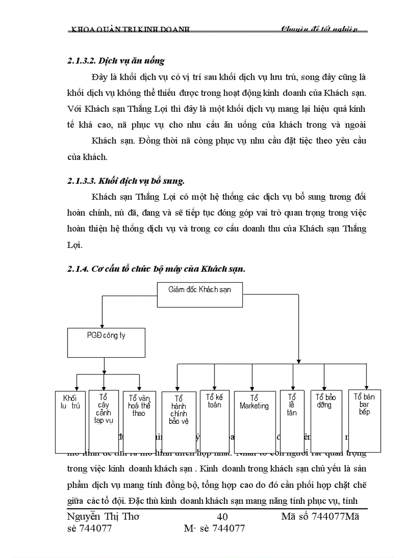 image for page Một số giải pháp nâng cao hiệu quả kinh doanh dịch vụ ăn uống tại khách sạn Thắng Lợi