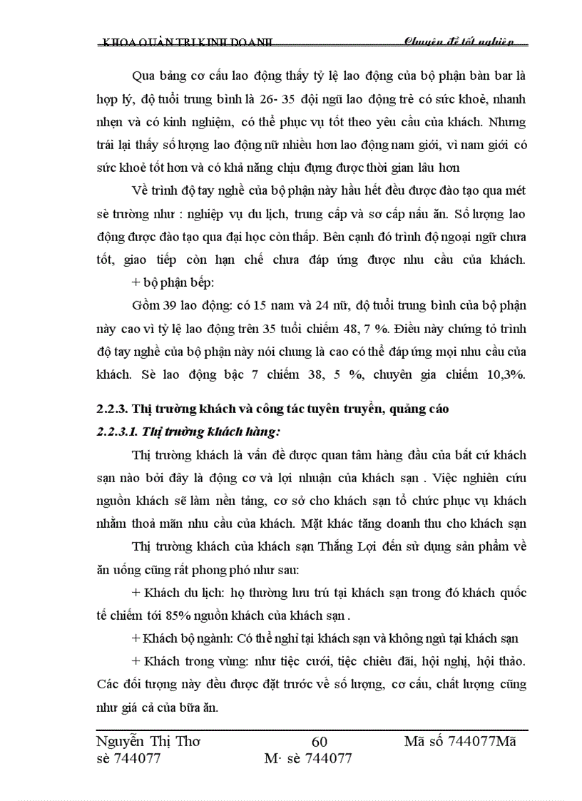 image for page Một số giải pháp nâng cao hiệu quả kinh doanh dịch vụ ăn uống tại khách sạn Thắng Lợi