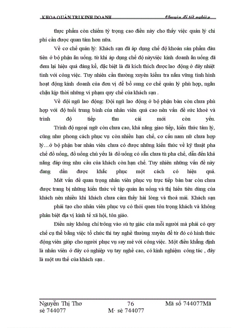 image for page Một số giải pháp nâng cao hiệu quả kinh doanh dịch vụ ăn uống tại khách sạn Thắng Lợi