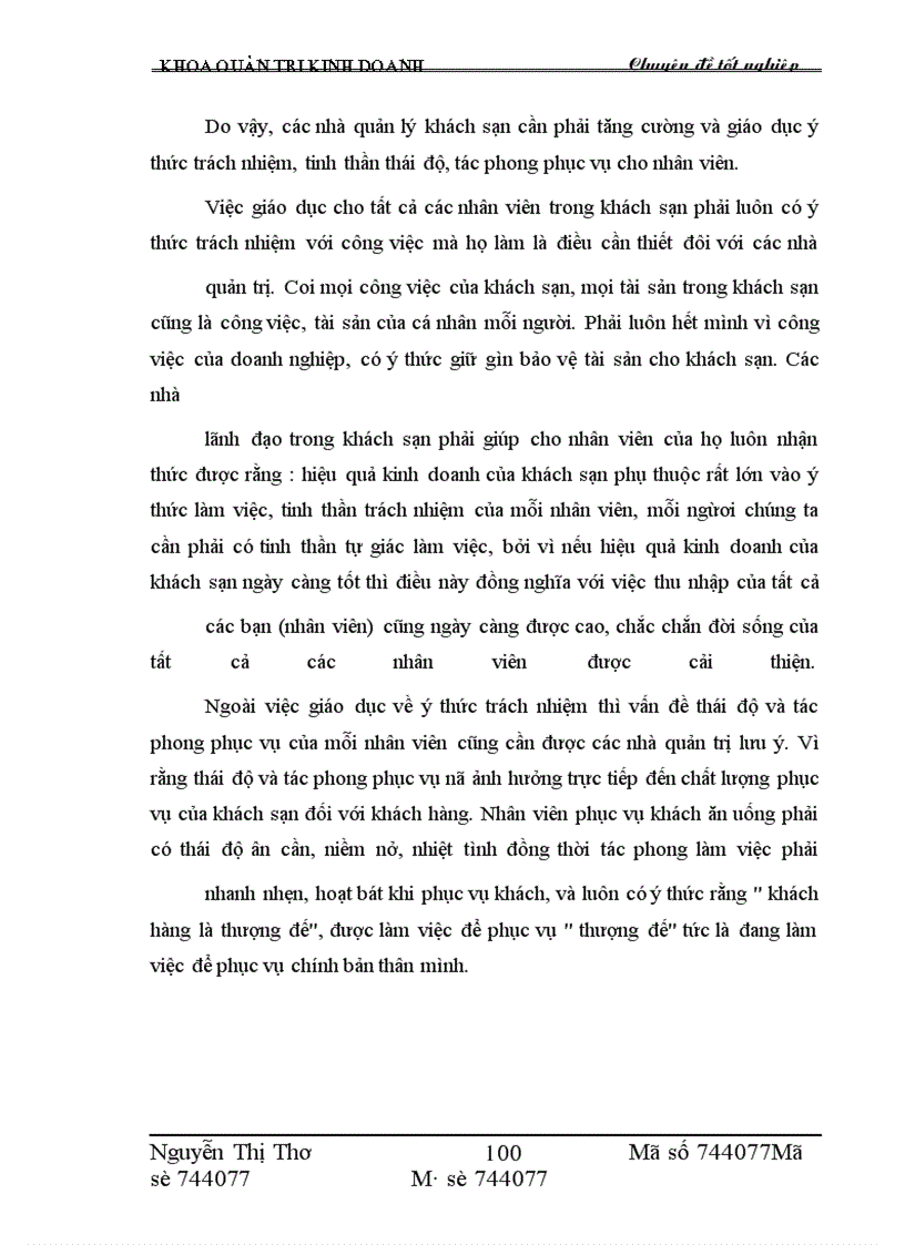 image for page Một số giải pháp nâng cao hiệu quả kinh doanh dịch vụ ăn uống tại khách sạn Thắng Lợi