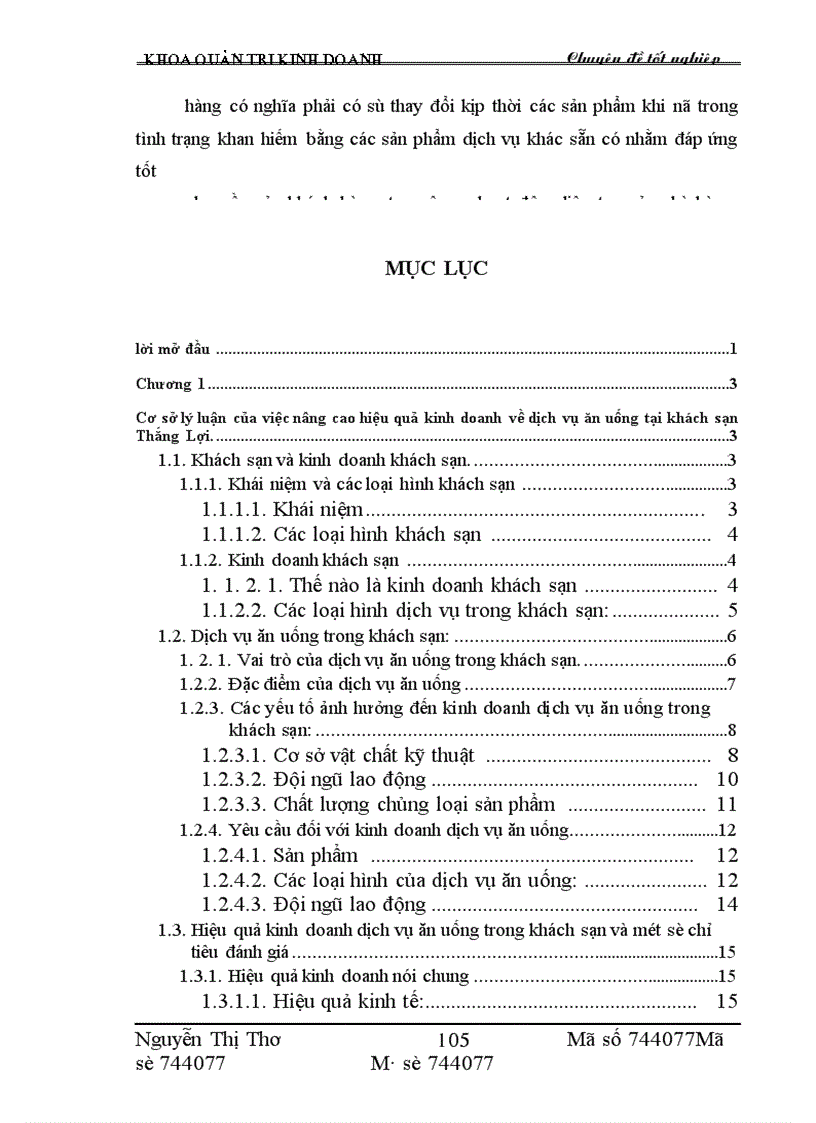 image for page Một số giải pháp nâng cao hiệu quả kinh doanh dịch vụ ăn uống tại khách sạn Thắng Lợi