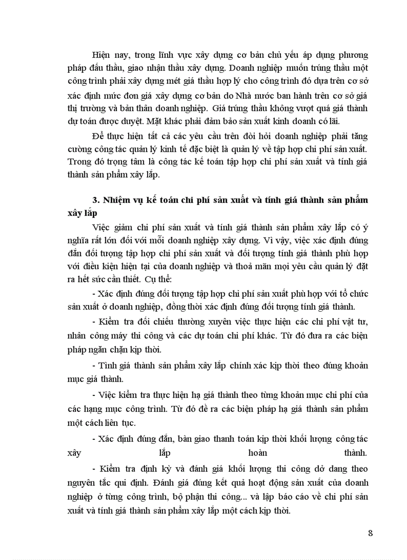 image for page Hoàn thiện hạch toán chi phí sản xuất và tính giá thành sản phẩm xây lắp tại Công ty Xây dựng số I
