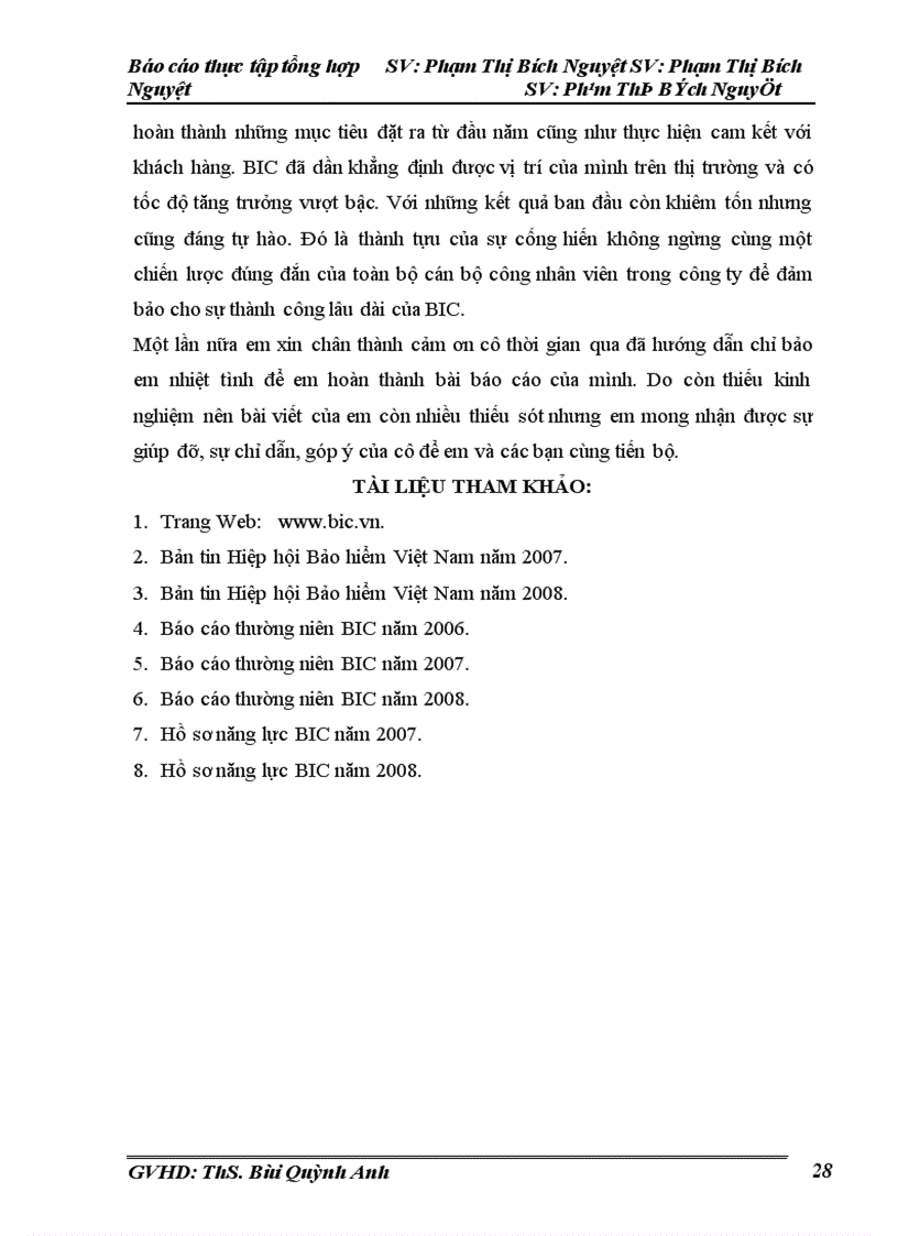 image for page Thực trạng hoat hoạt động kinh doanh và những thuận lợi khó khăn của Công ty Bảo hiểm BIC