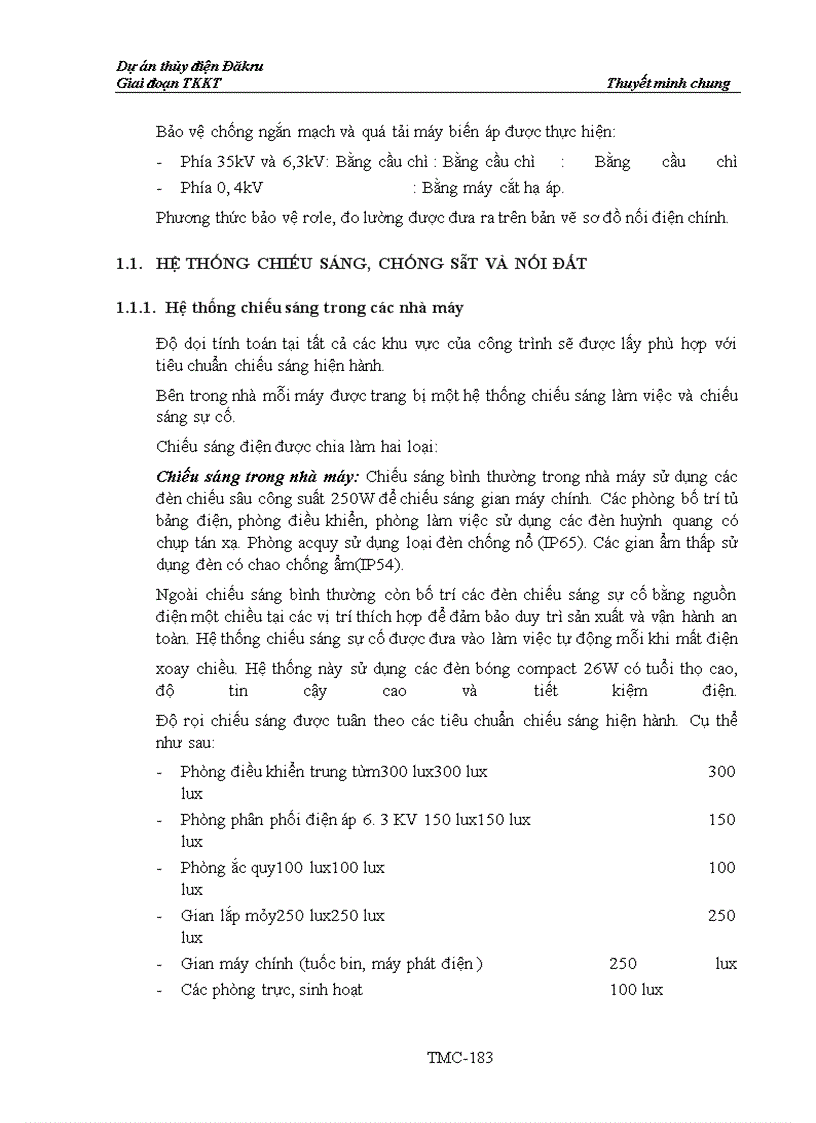 image for page Dự án thủy điện Đăkru Giai đoạn TKKT