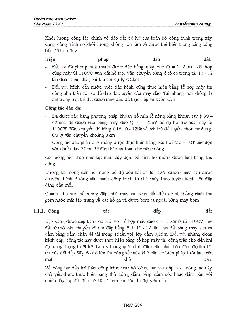 image for page Dự án thủy điện Đăkru Giai đoạn TKKT