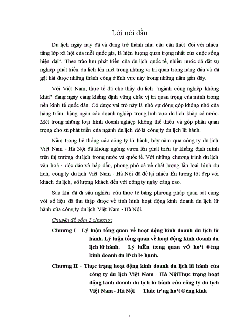 image for page Hoạt động kinh doanh du lịch lữ hành
