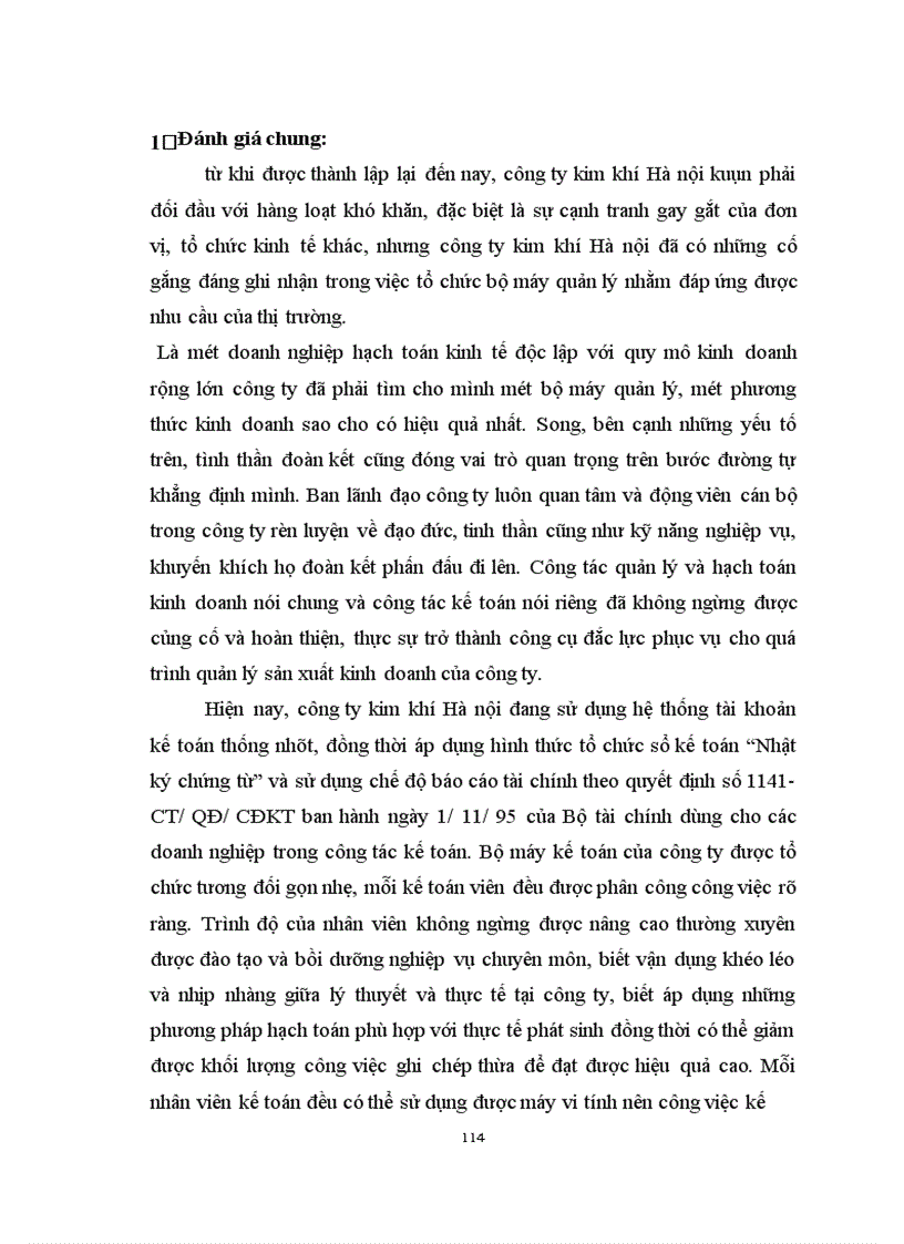 image for page Hạch toán kế toán vốn bằng tiền tại công ty kim khí Hà Nội