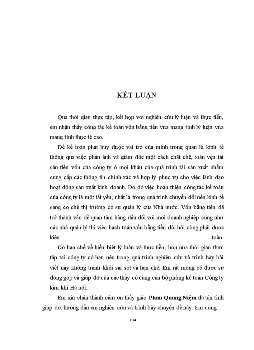 image for page Hạch toán kế toán vốn bằng tiền tại công ty kim khí Hà Nội