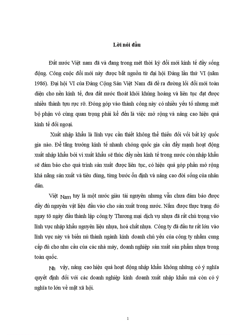 image for page Vận dụng lý luận vào thực trạng hoạt động nhập khẩu của công ty để rút ra những mạt được, tồn tạI cơ bản,nguyên nhân gây ra những tồn tại