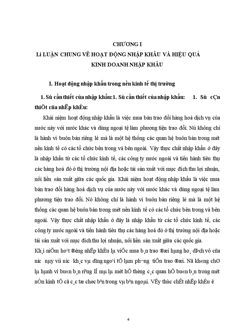 image for page Vận dụng lý luận vào thực trạng hoạt động nhập khẩu của công ty để rút ra những mạt được, tồn tạI cơ bản,nguyên nhân gây ra những tồn tại