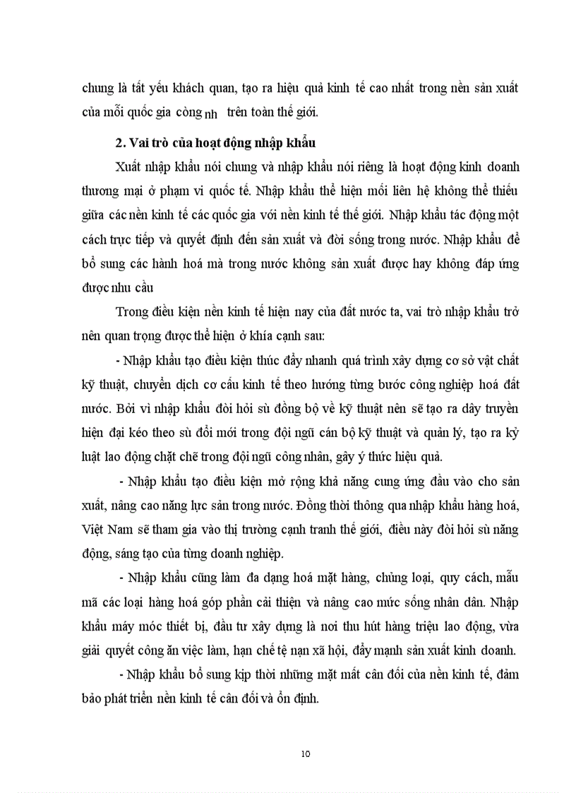 image for page Vận dụng lý luận vào thực trạng hoạt động nhập khẩu của công ty để rút ra những mạt được, tồn tạI cơ bản,nguyên nhân gây ra những tồn tại