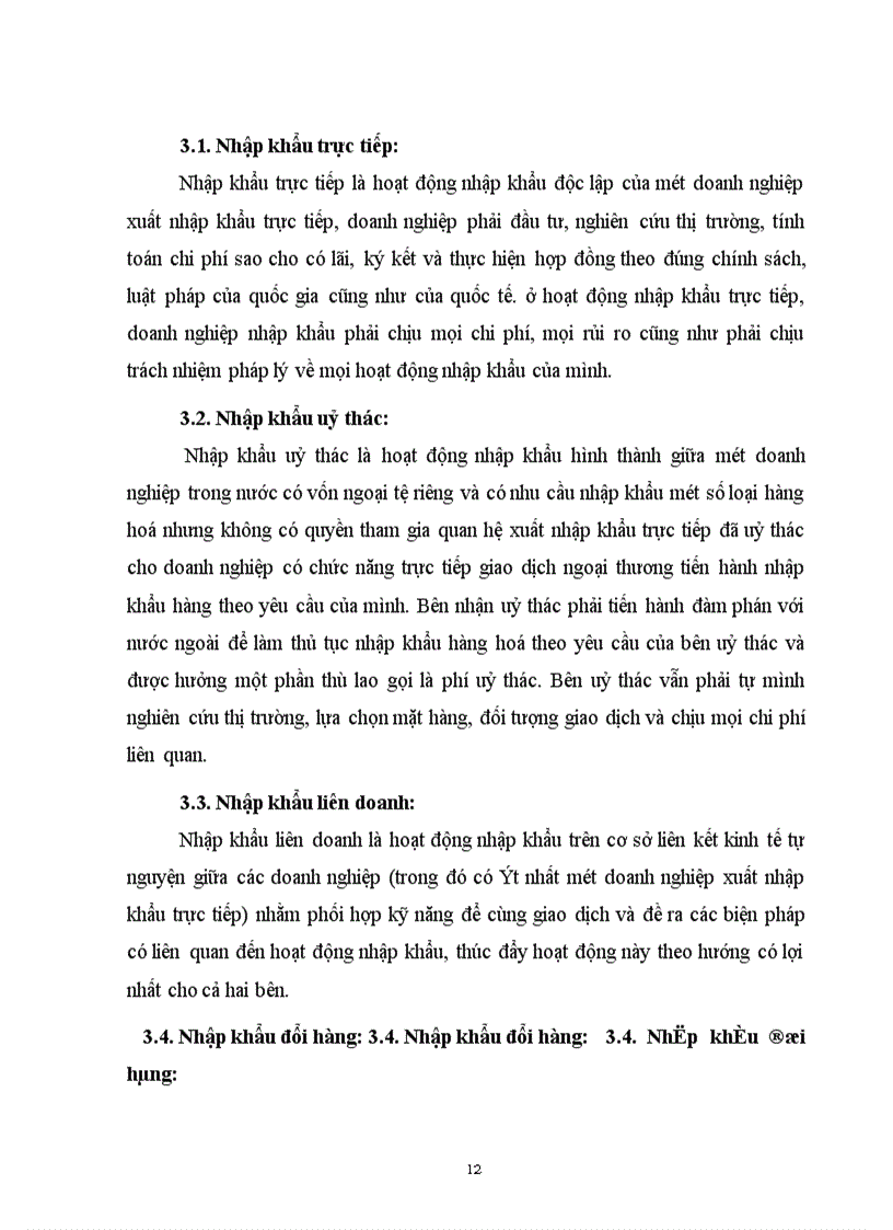image for page Vận dụng lý luận vào thực trạng hoạt động nhập khẩu của công ty để rút ra những mạt được, tồn tạI cơ bản,nguyên nhân gây ra những tồn tại