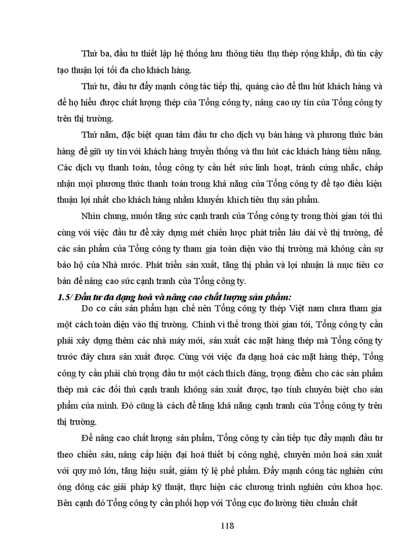 image for page Đầu tư nâng cao khả năng cạnh tranh của Tổng công ty thép Việt nam