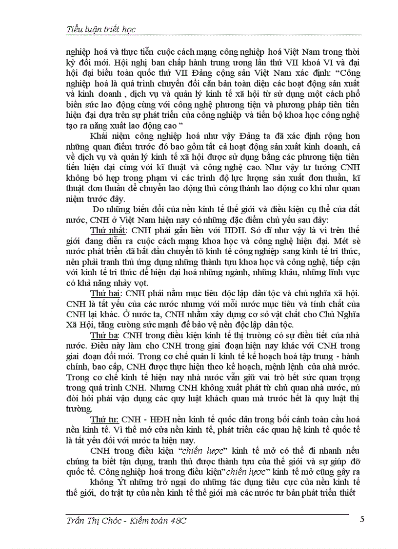 image for page Công nghiệp hoá-hiện đại hoá.Thực trạng và giải pháp ở nước ta hiện nay.
