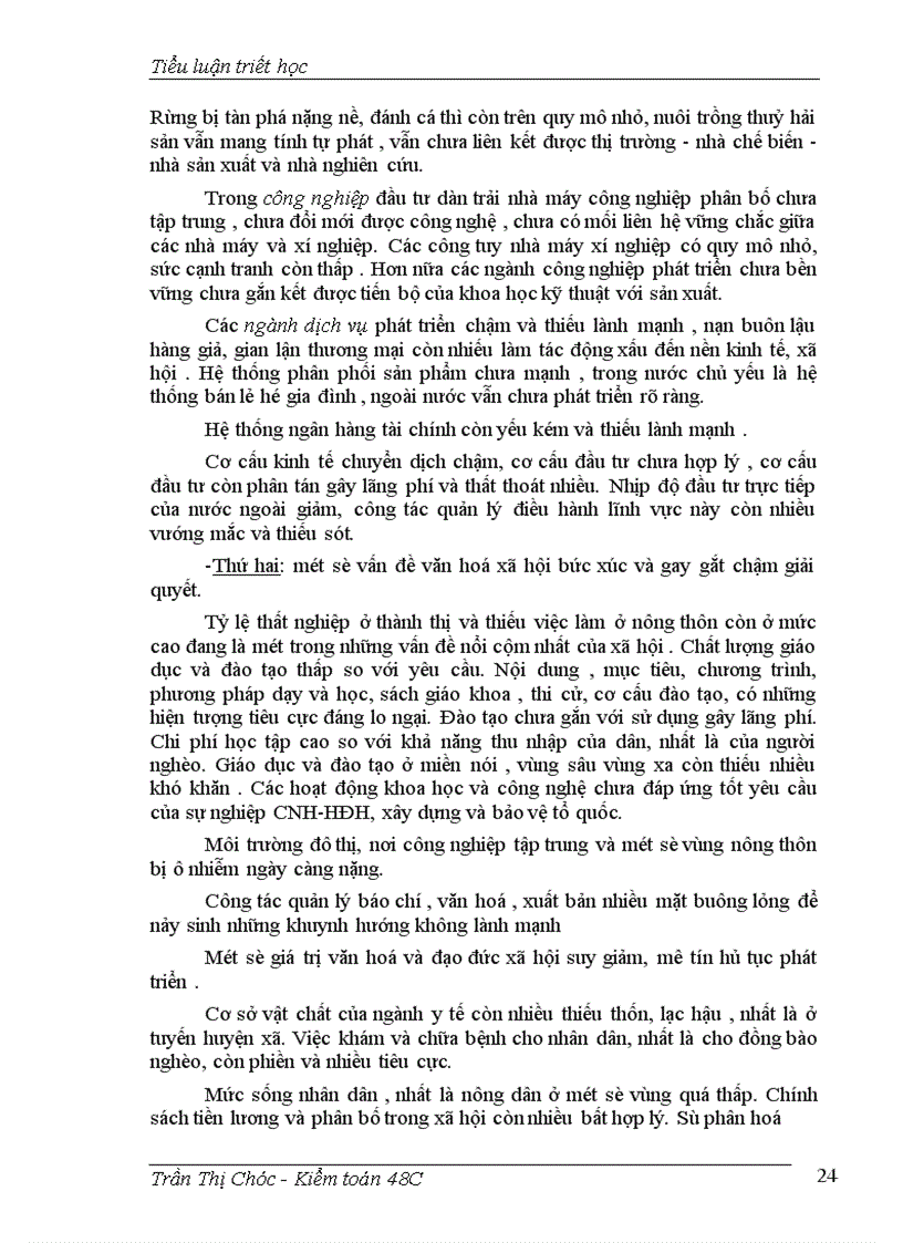image for page Công nghiệp hoá-hiện đại hoá.Thực trạng và giải pháp ở nước ta hiện nay.