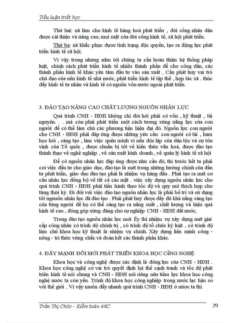 image for page Công nghiệp hoá-hiện đại hoá.Thực trạng và giải pháp ở nước ta hiện nay.