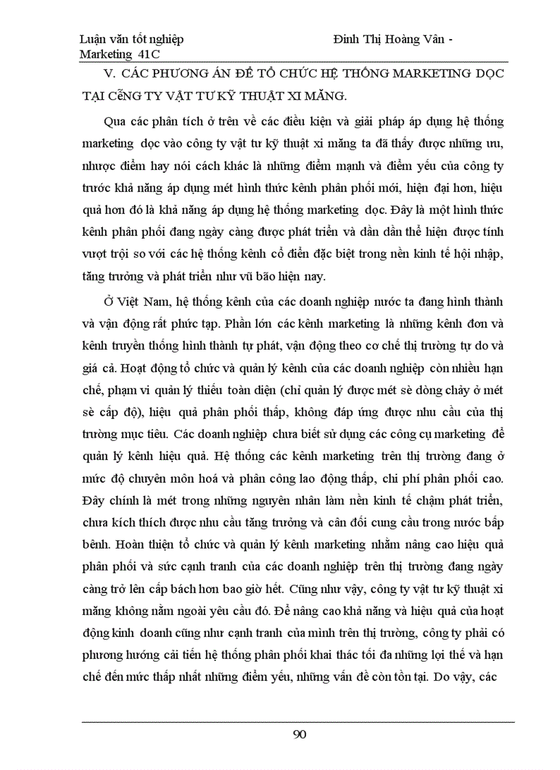 image for page Khả năng áp dụng hệ thống Marketing dọc trong hoạt động cung ứng xi măng tại Công ty vật tư kỹ thuật xi măng