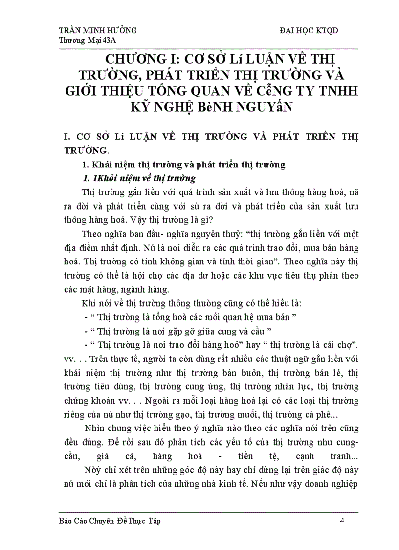 image for page Phát triển thị trường ở công ty TNHH Kỹ Nghệ Bình Nguyên: Thực trạng và giải pháp