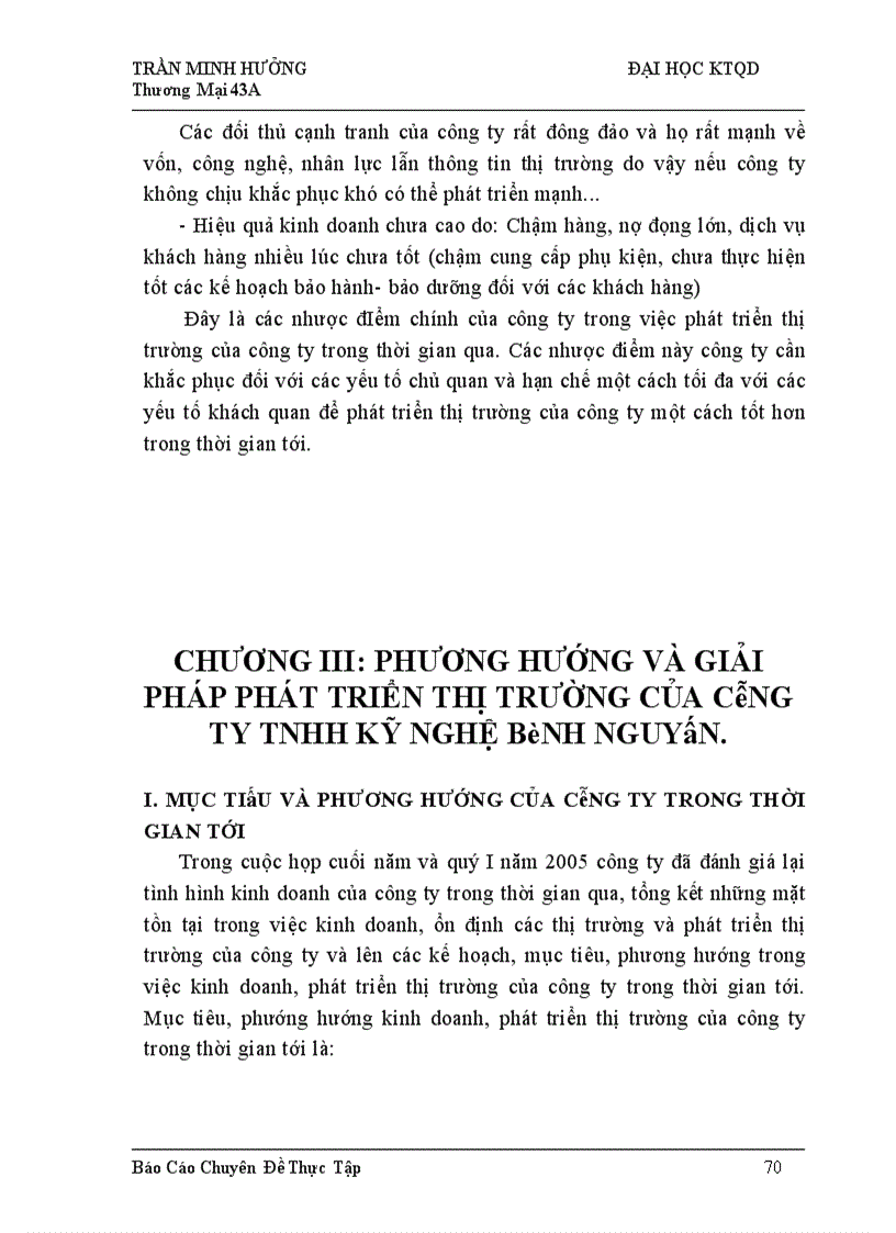 image for page Phát triển thị trường ở công ty TNHH Kỹ Nghệ Bình Nguyên: Thực trạng và giải pháp