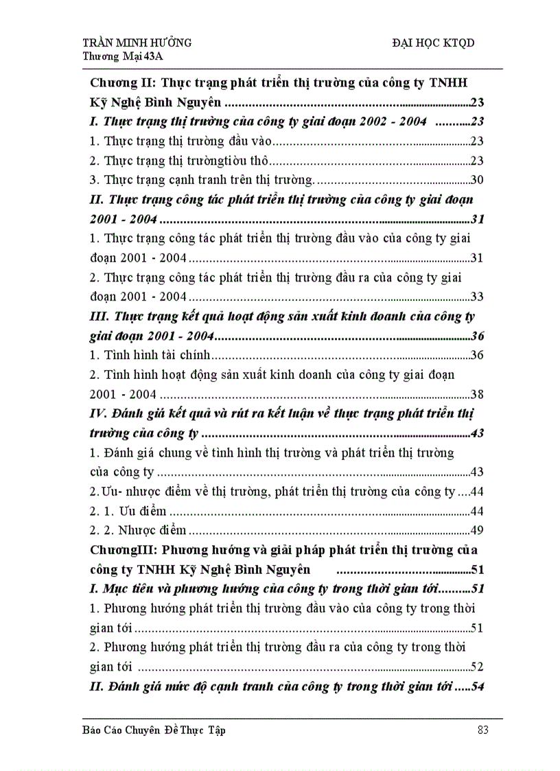 image for page Phát triển thị trường ở công ty TNHH Kỹ Nghệ Bình Nguyên: Thực trạng và giải pháp