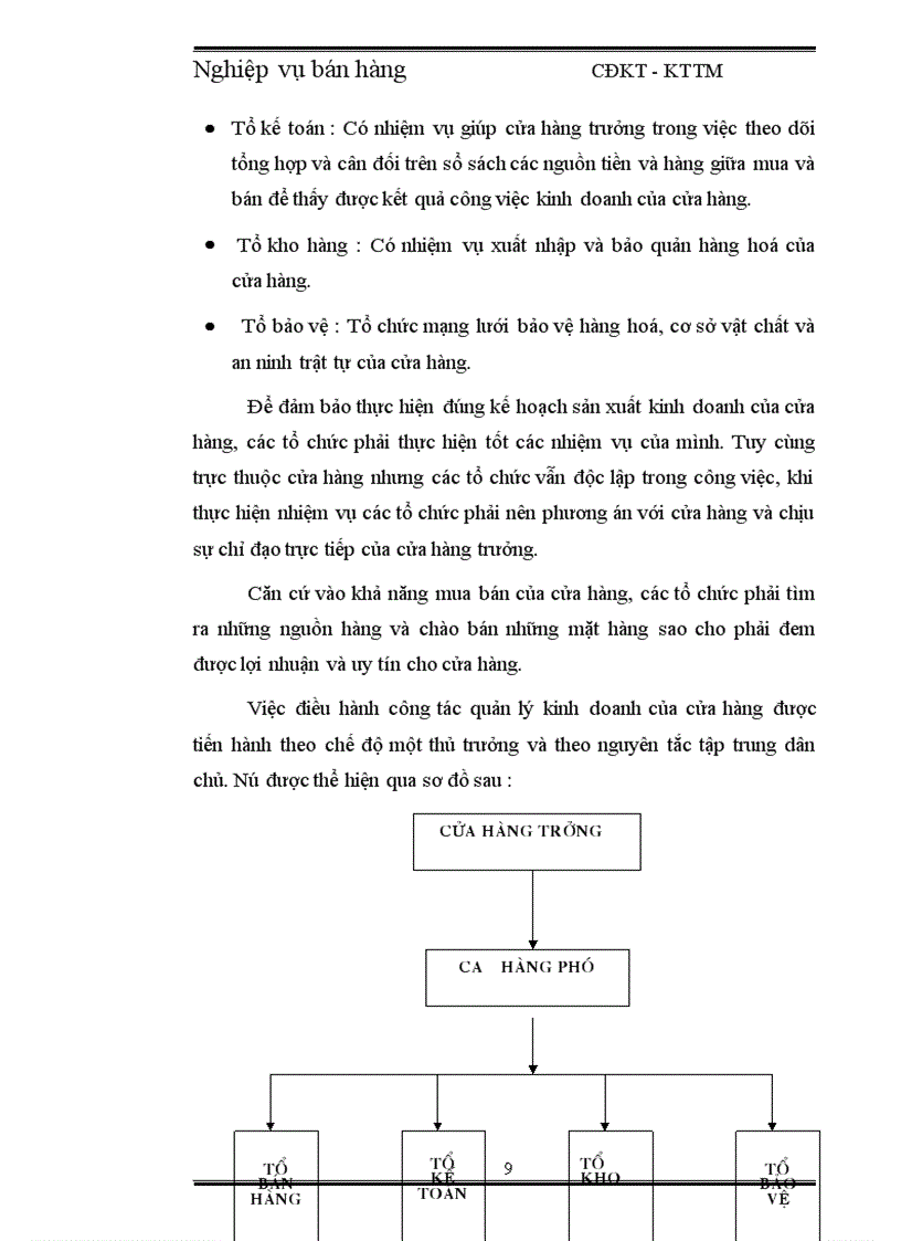 image for page Nghiệp vụ bán hàng tại cửa hàng bách hoá Phố Huế