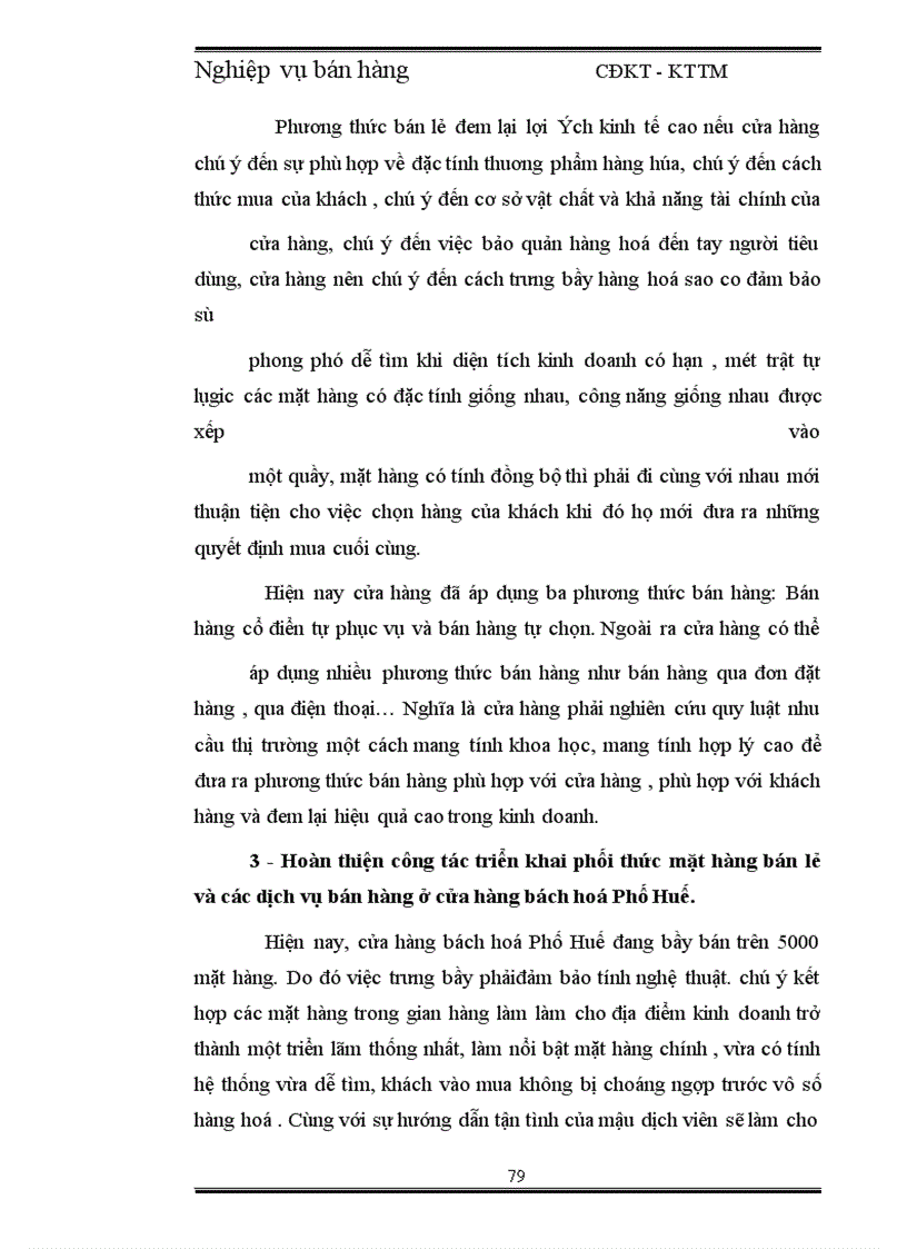 image for page Nghiệp vụ bán hàng tại cửa hàng bách hoá Phố Huế