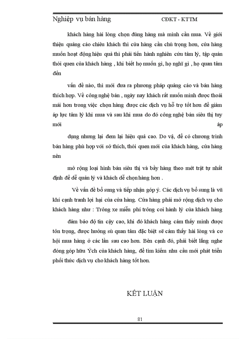 image for page Nghiệp vụ bán hàng tại cửa hàng bách hoá Phố Huế