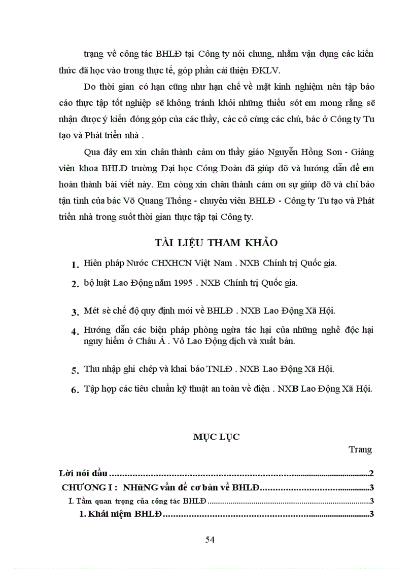 image for page Vấn đề bảo hiểm lao động tại công ty Tu tạo và Phát triển nhà