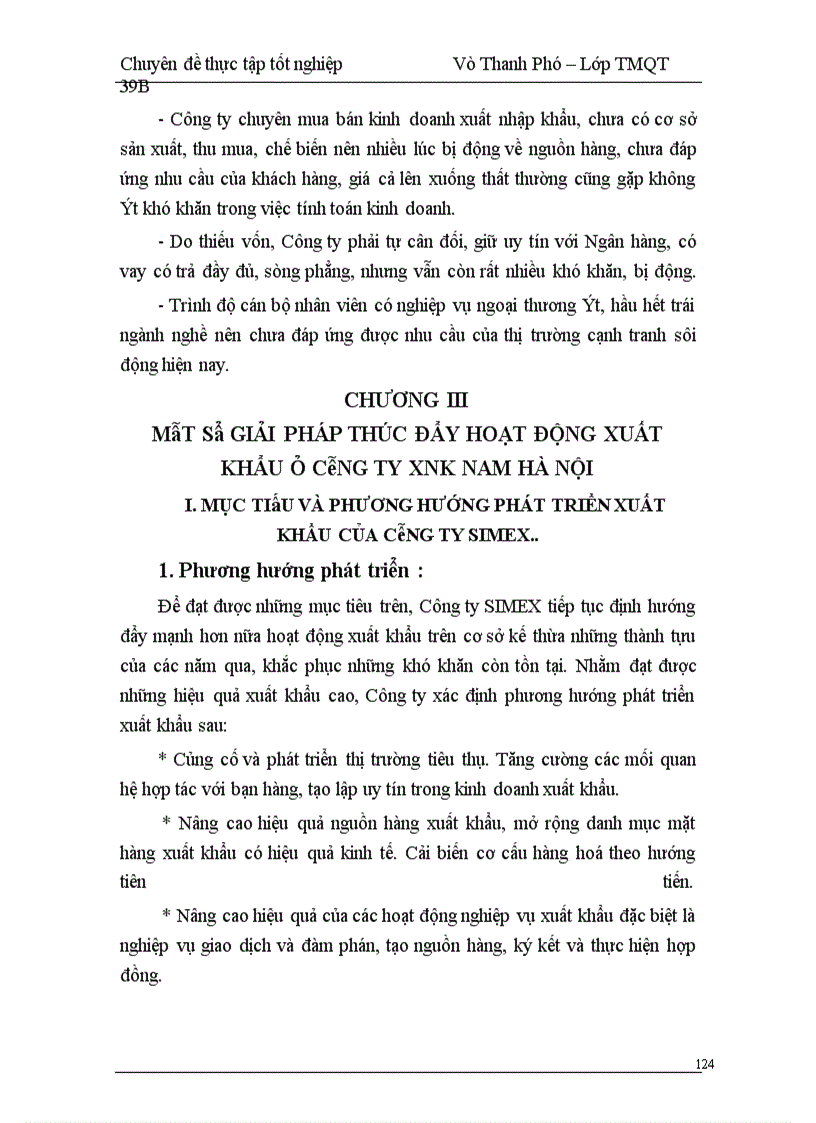 image for page Thực trạng và giải pháp cho hoạt động xuất khẩu của công ty XNK Nam Hà Nội