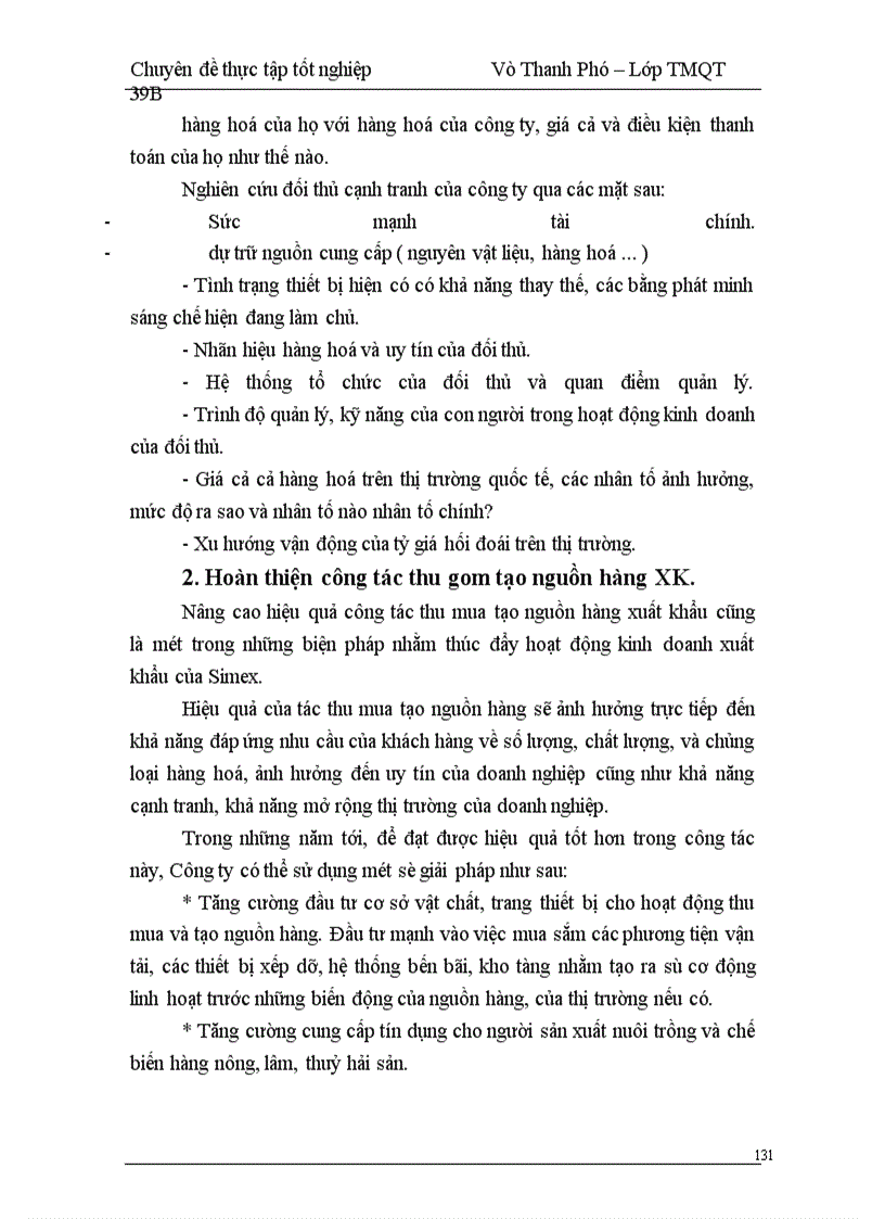 image for page Thực trạng và giải pháp cho hoạt động xuất khẩu của công ty XNK Nam Hà Nội
