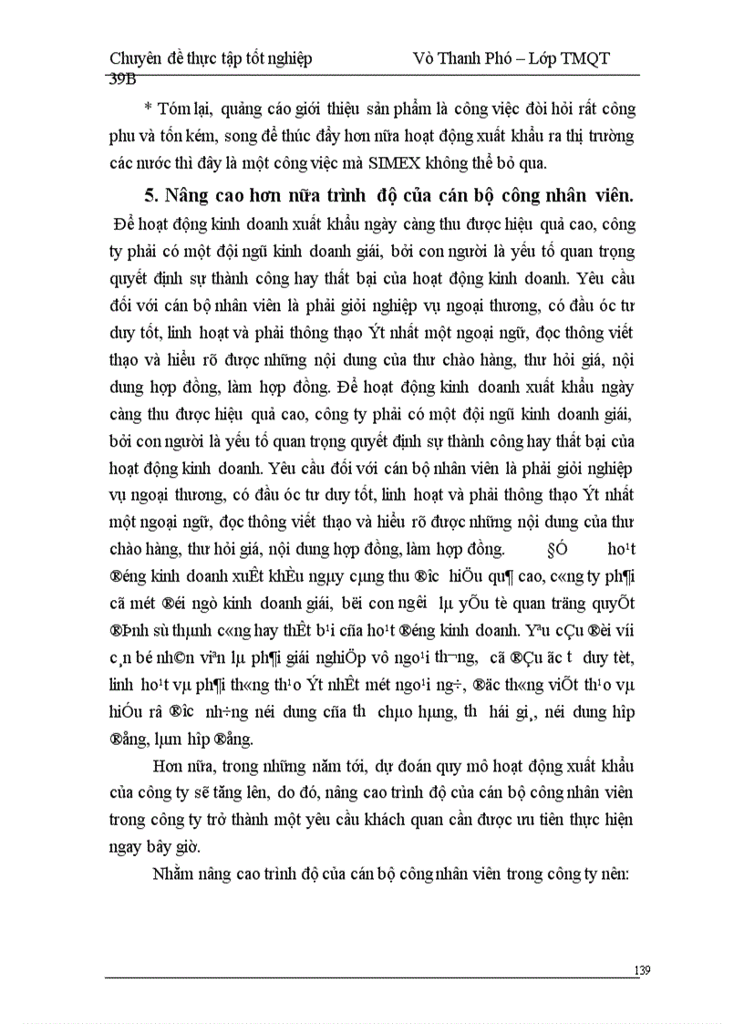 image for page Thực trạng và giải pháp cho hoạt động xuất khẩu của công ty XNK Nam Hà Nội