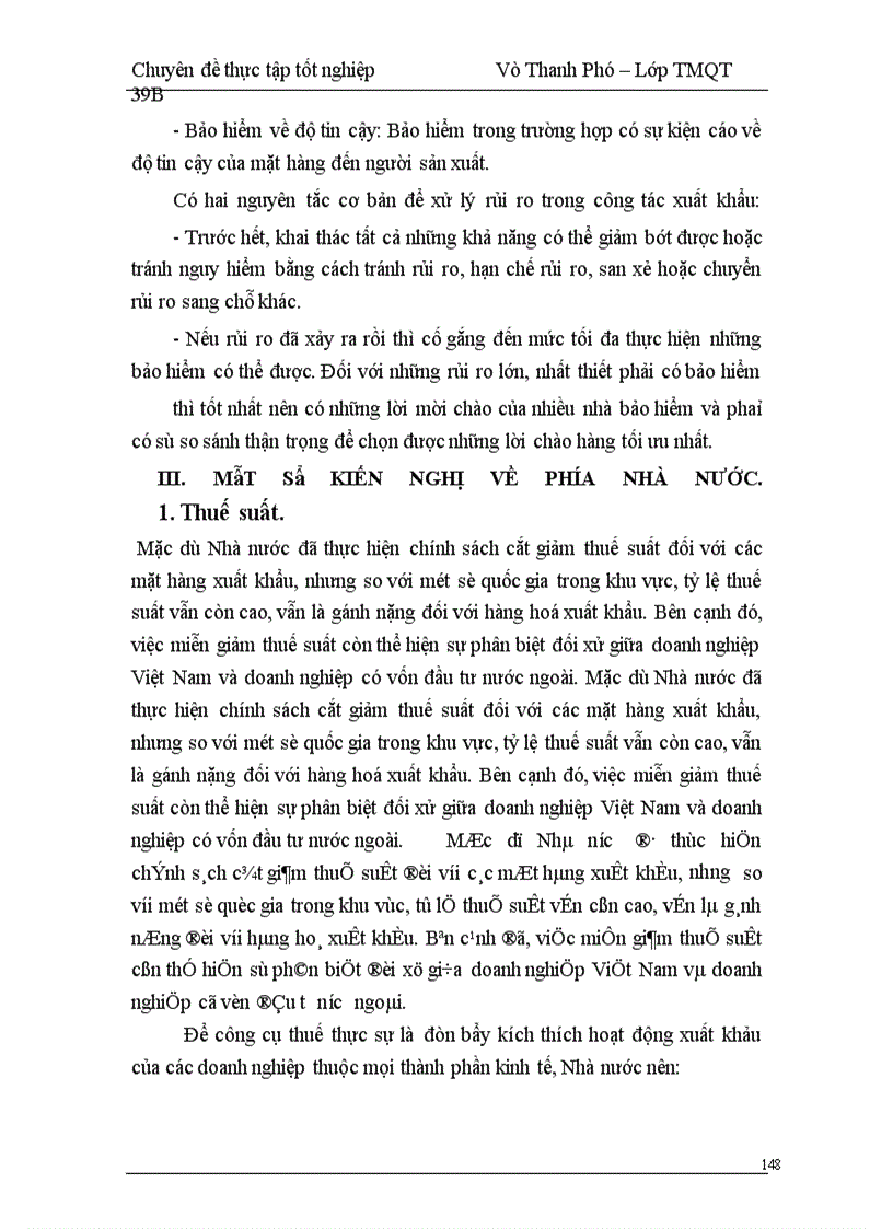image for page Thực trạng và giải pháp cho hoạt động xuất khẩu của công ty XNK Nam Hà Nội