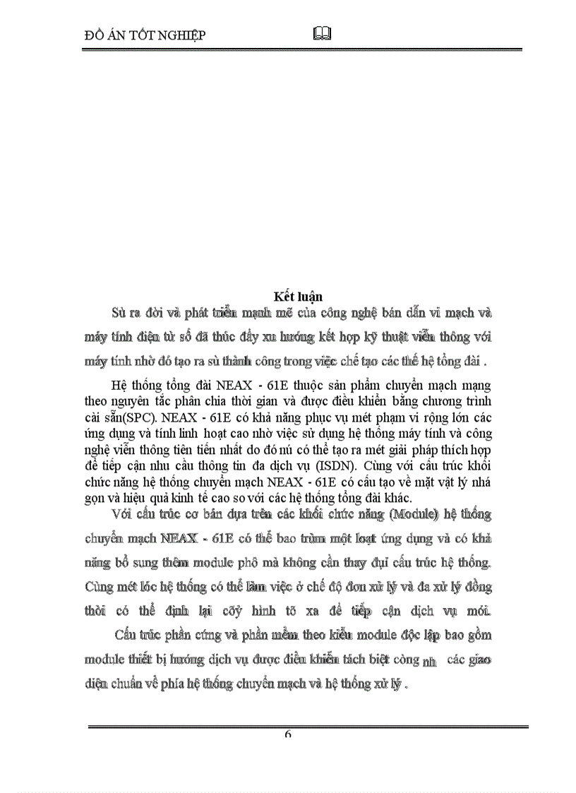 image for page Tổng quan về tổng đài NEAX- 61E.