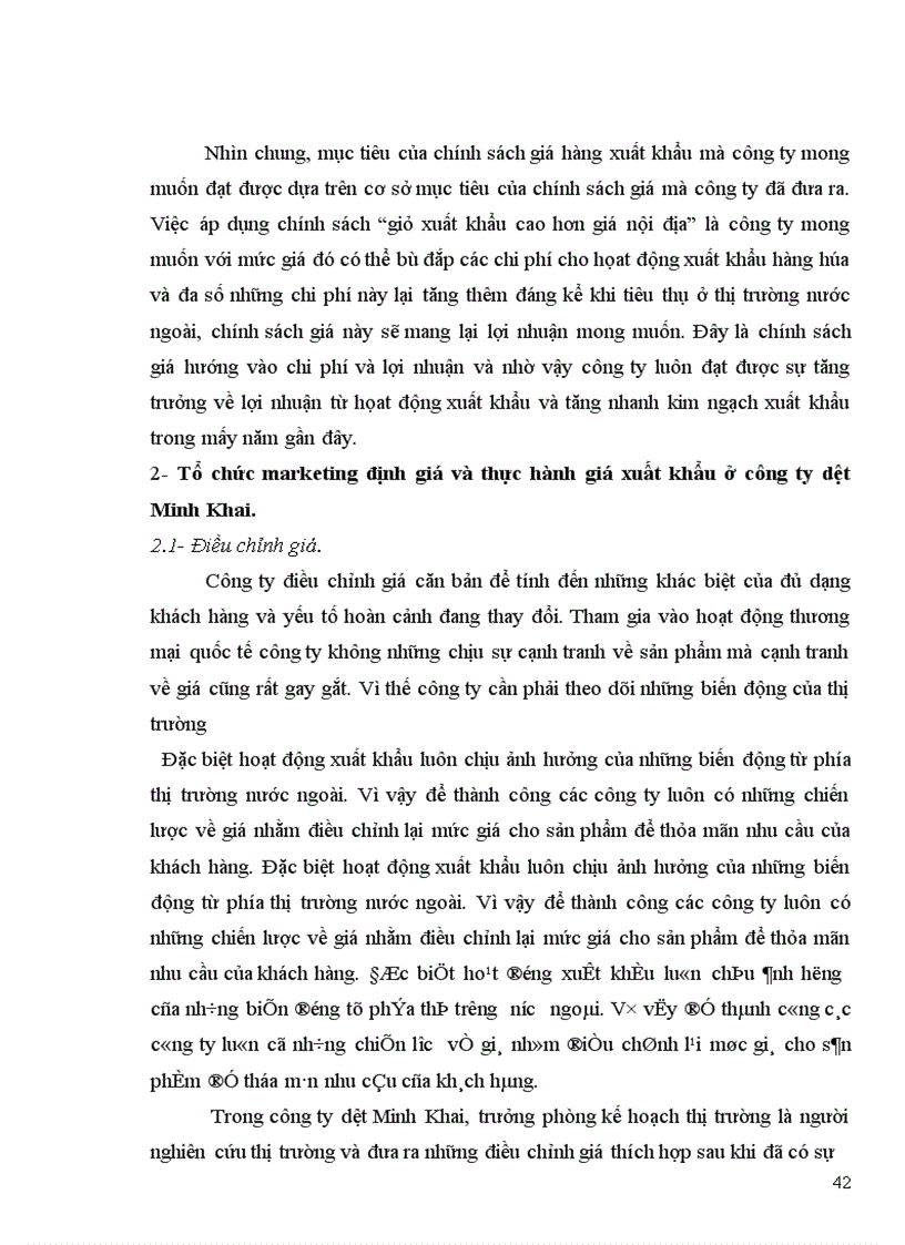 image for page Một số đề xuất nhằm hoàn thiện chính sách giá tại công ty dệt Minh Khai