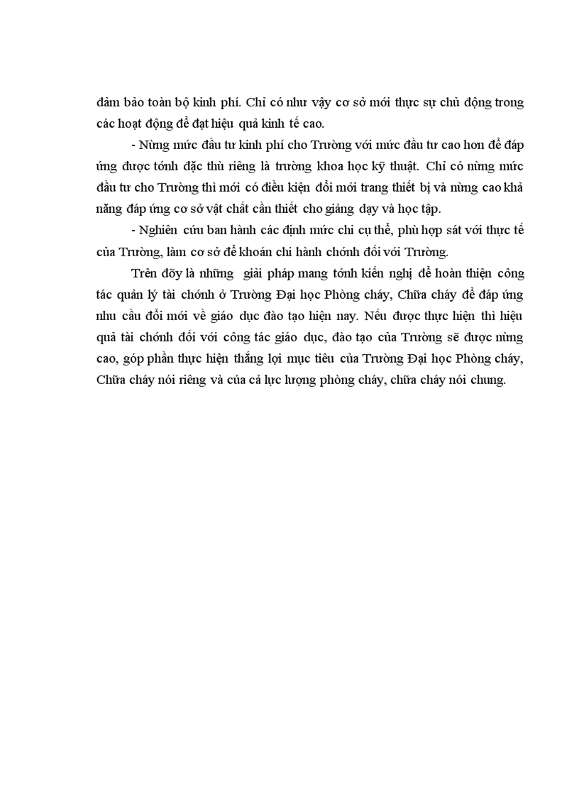 image for page Hoàn thiện quản lý tài chính ở Trường Đại học Phòng cháy, Chữa cháy trong giai đoạn hiện na