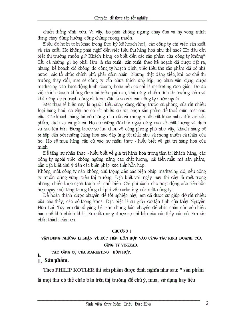 image for page Marketing hỗn hợp trong kinh doanh hội chợ và dịch vụ quảng cáo của công ty VINEXAD