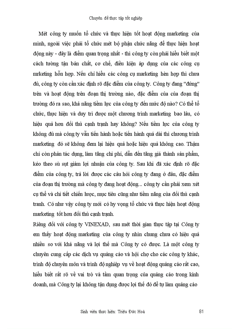 image for page Marketing hỗn hợp trong kinh doanh hội chợ và dịch vụ quảng cáo của công ty VINEXAD