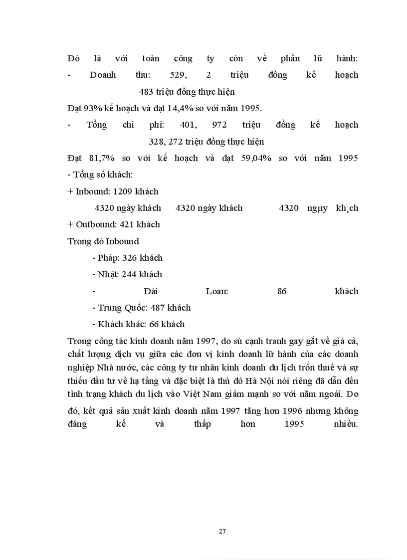 image for page Giá - chính sách giá trong kinh doanh lữ hành của công ty Du lịch - dịch vụ Tây Hồ (thực trạng và giải pháp thu hút khách)
