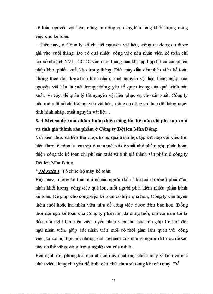 image for page Hoàn thiện công tác kế toán chi phí sản xuất và tính giá thành sản phẩm tại Công ty Dệt len Mùa Đông