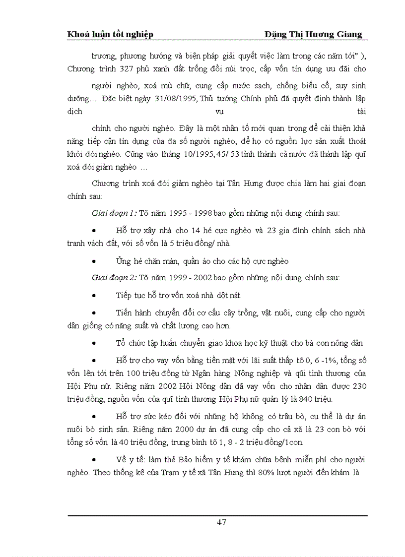 image for page Công tác xoá đói giảm nghèo và các vấn đề môi trường liên quan tại xã Tân Hưng, huyện Sóc Sơn, Thành phố Hà Nội