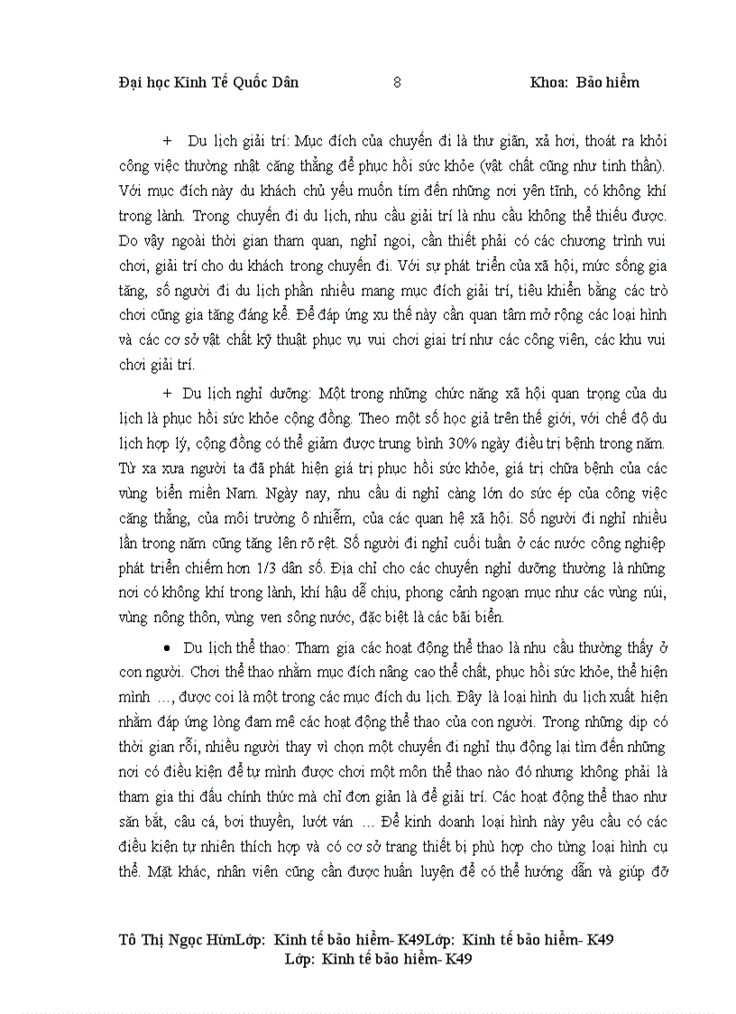 image for page Tình hình triển khai bảo hiểm du lịch tại công ty cổ phần bảo hiểm AAA