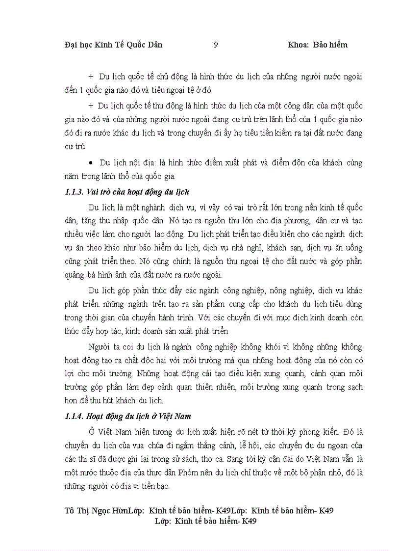 image for page Tình hình triển khai bảo hiểm du lịch tại công ty cổ phần bảo hiểm AAA