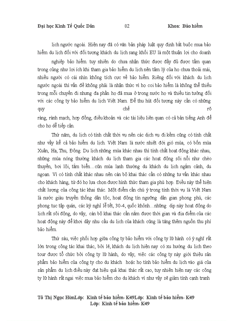 image for page Tình hình triển khai bảo hiểm du lịch tại công ty cổ phần bảo hiểm AAA