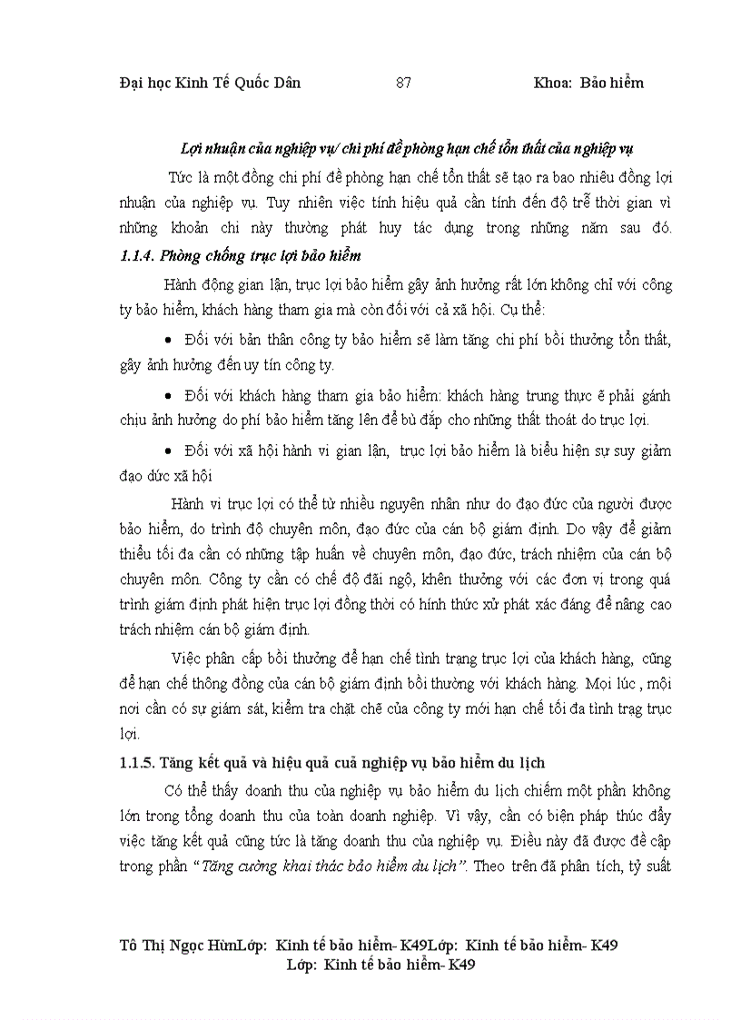 image for page Tình hình triển khai bảo hiểm du lịch tại công ty cổ phần bảo hiểm AAA