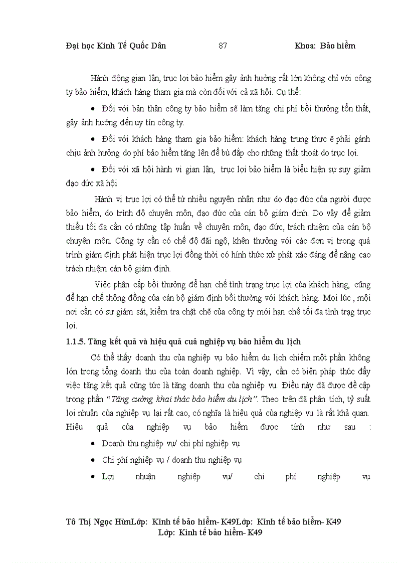 image for page Tình hình triển khai bảo hiểm du lịch tại công ty cổ phần bảo hiểm AAA