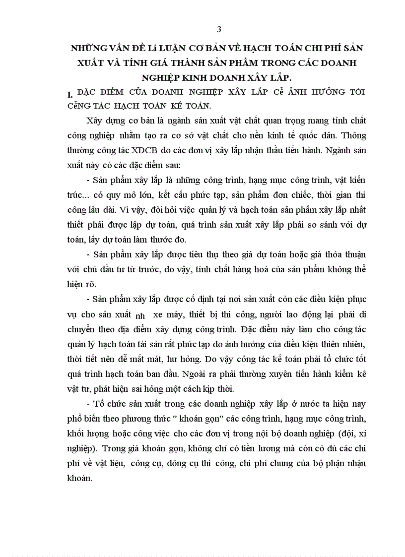 image for page Hoàn thiện công tác hạch toán chi phí sản xuất và tính giá thành sản phẩm tại Công ty xây lắp Hà Nam