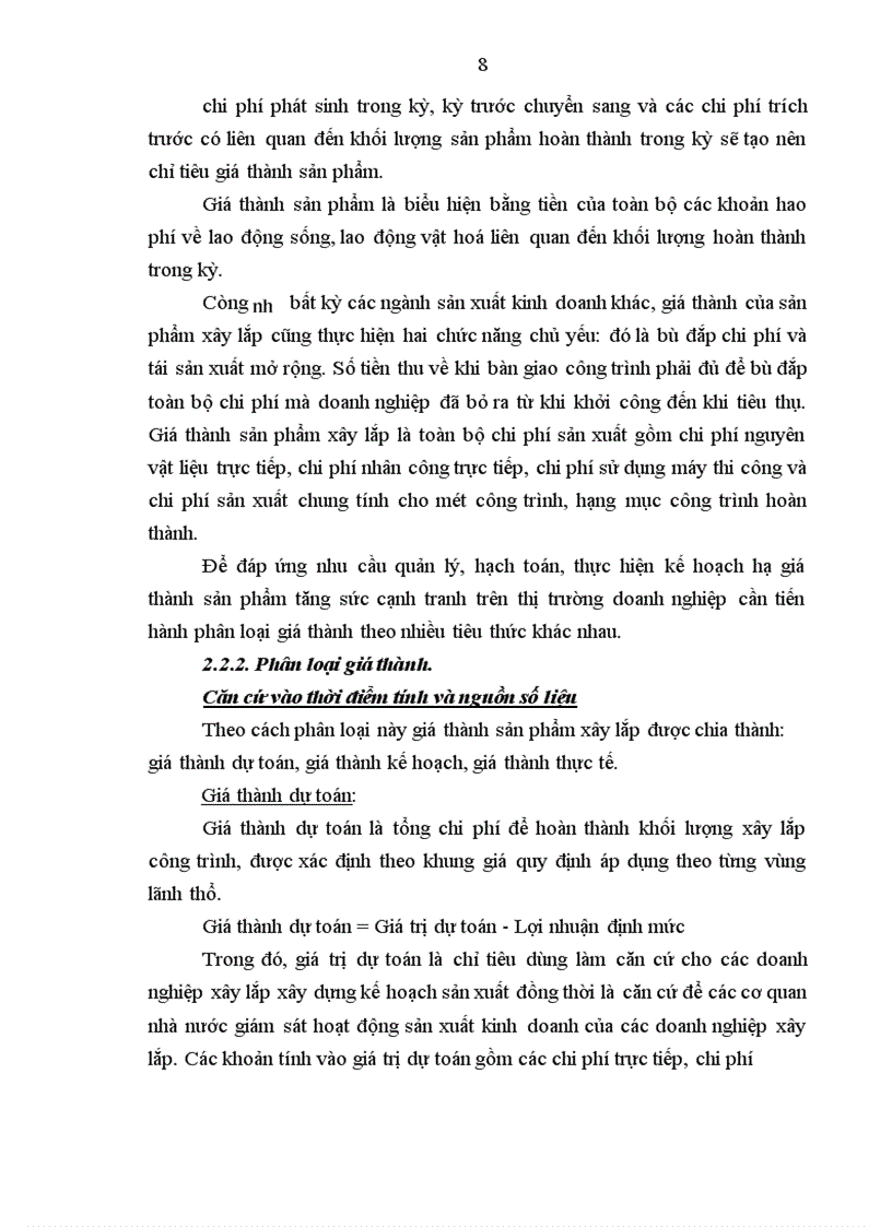 image for page Hoàn thiện công tác hạch toán chi phí sản xuất và tính giá thành sản phẩm tại Công ty xây lắp Hà Nam