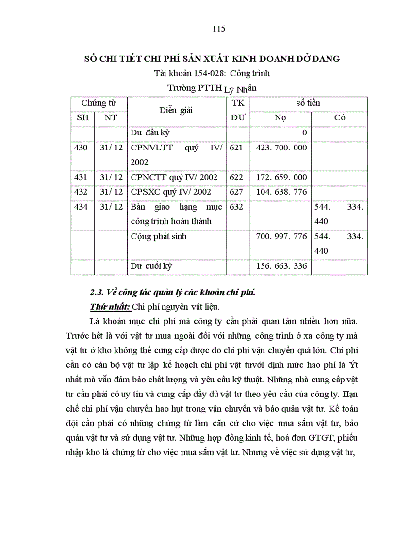 image for page Hoàn thiện công tác hạch toán chi phí sản xuất và tính giá thành sản phẩm tại Công ty xây lắp Hà Nam