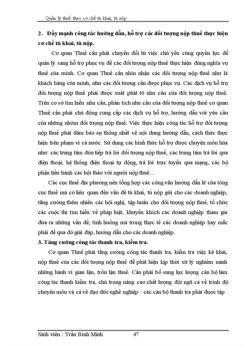 image for page Quản lý thuế theo cơ chế tự khai, tự nộp ở Việt Nam